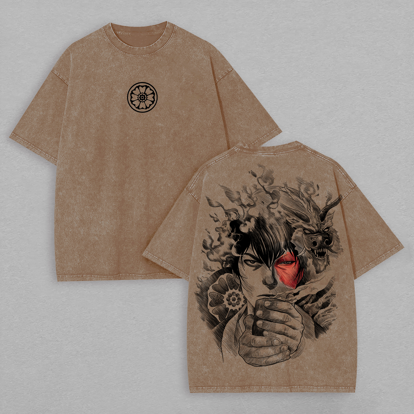 Avatar: The Last Airbender Printed Unisex Washed T-Shirt Image - 4