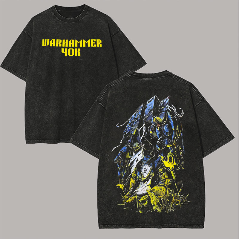 40k Printed Unisex Washed T-Shirt