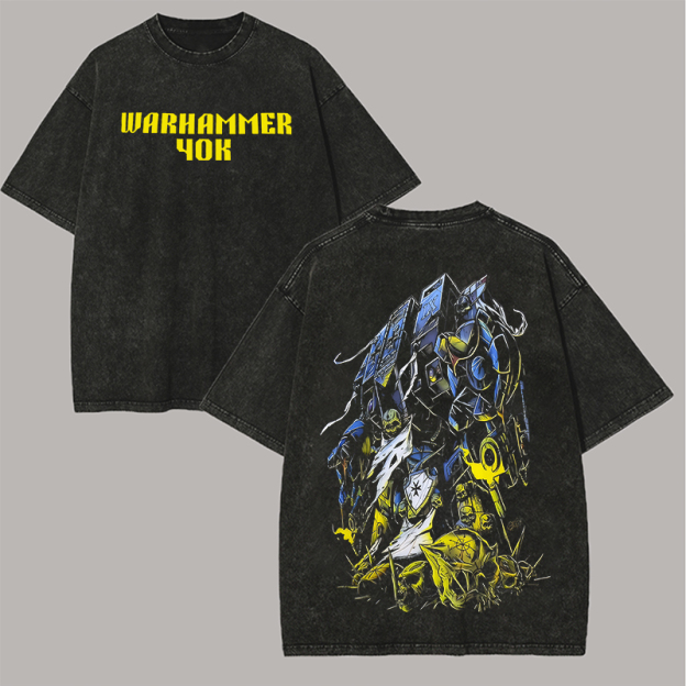 40k Printed Unisex Washed T-Shirt