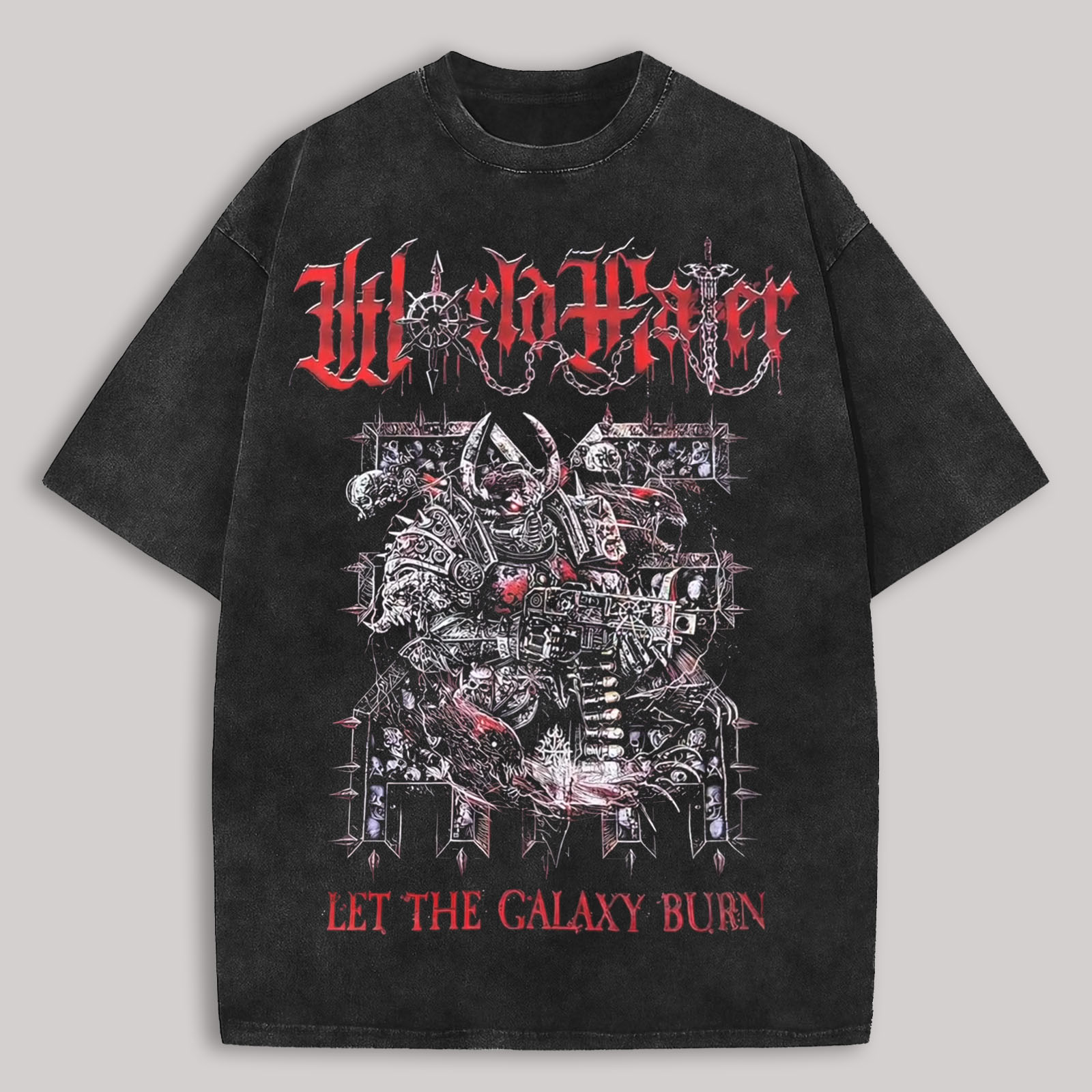 World Eaters 40k Printed Unisex Washed T-Shirt