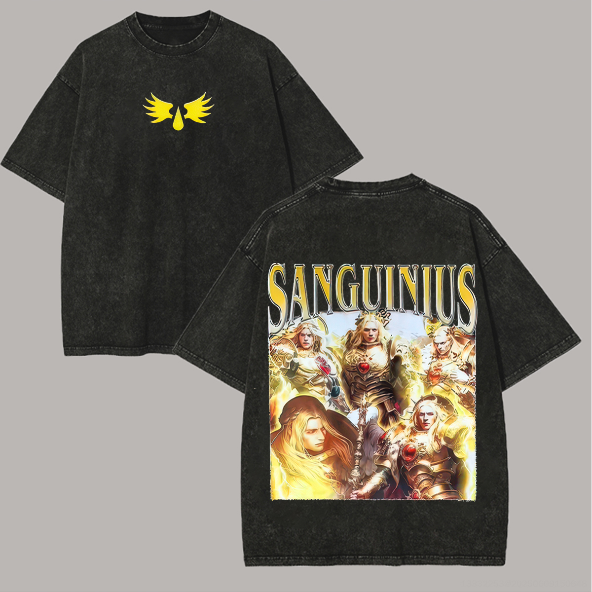 Sanguinius 40K Printed Unisex Washed T-Shirt