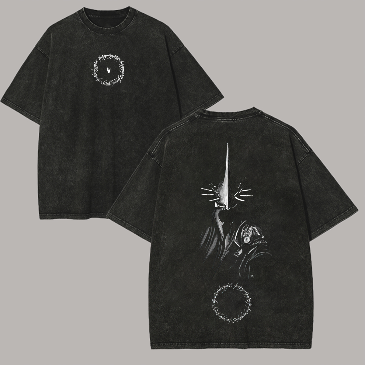 The Lord of the Rings Printed Unisex Washed T-Shirt