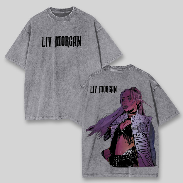 Liv Morgan Printed Unisex Washed T-shirt Image - 2