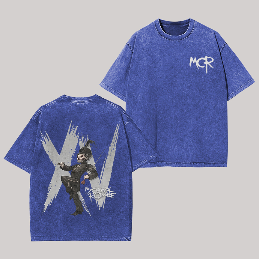My Chemical Romance Printed Unisex Washed T-Shirt Image - 4