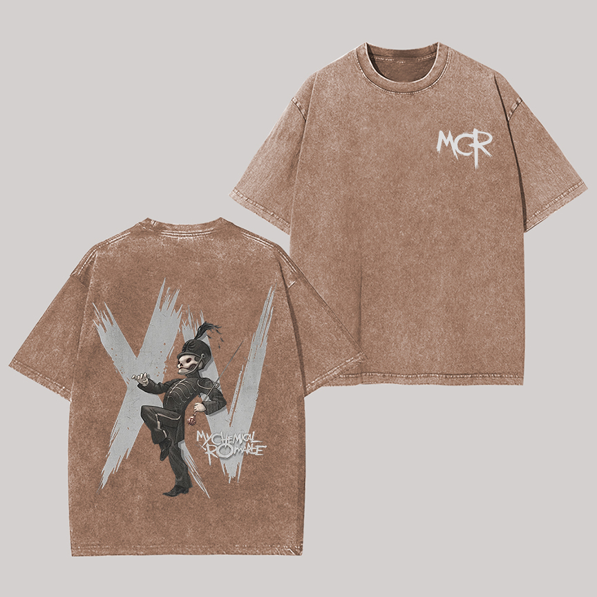 My Chemical Romance Printed Unisex Washed T-Shirt Image - 7