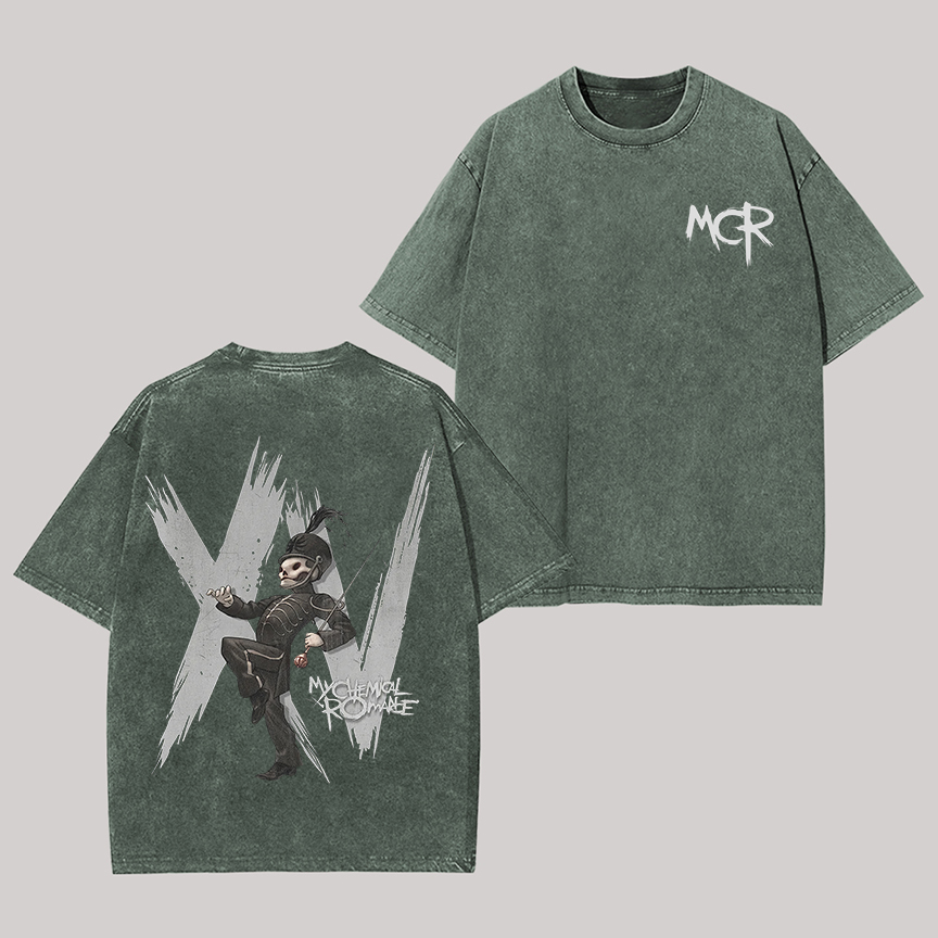 My Chemical Romance Printed Unisex Washed T-Shirt Image - 5
