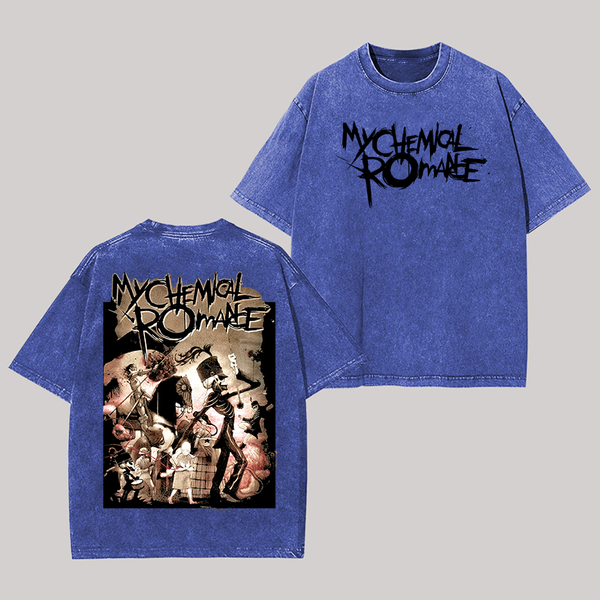 My Chemical Romance Printed Unisex Washed T-Shirt Image - 5
