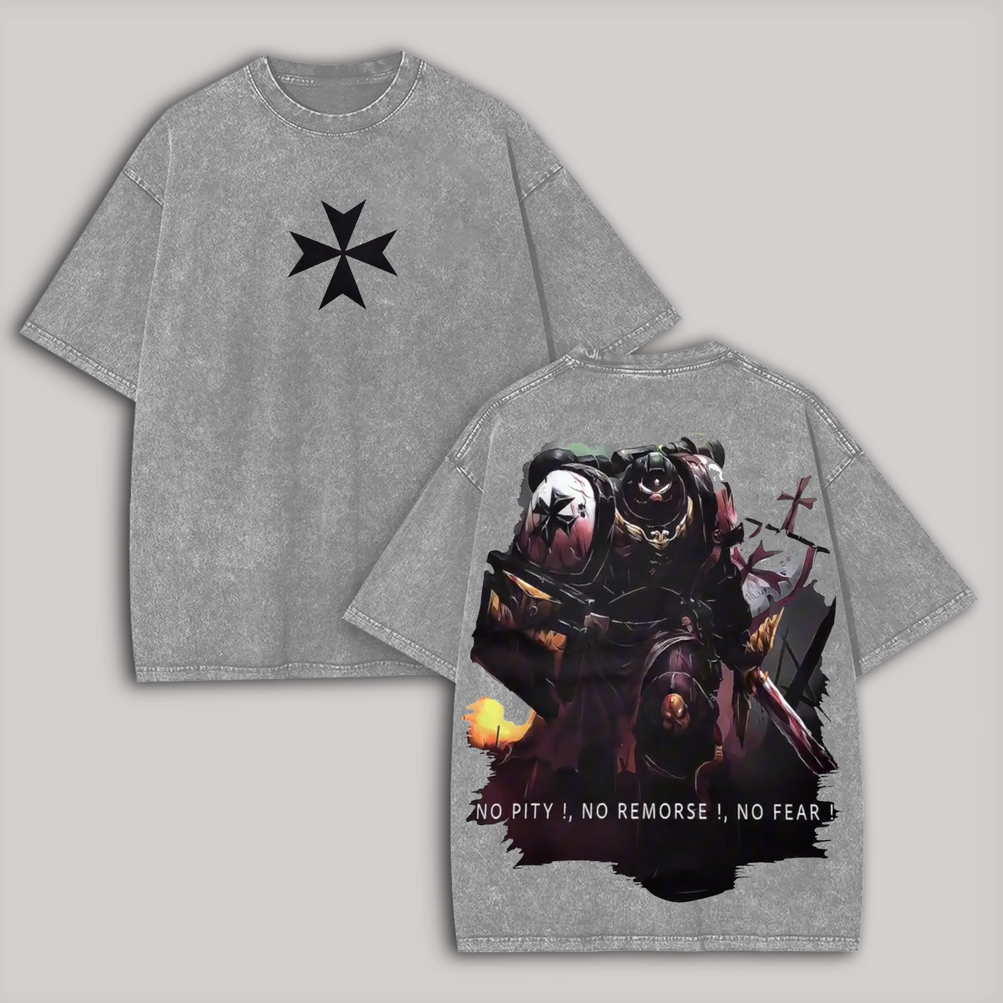 40k Emperor’s Champion Printed Unisex Washed T-Shirt