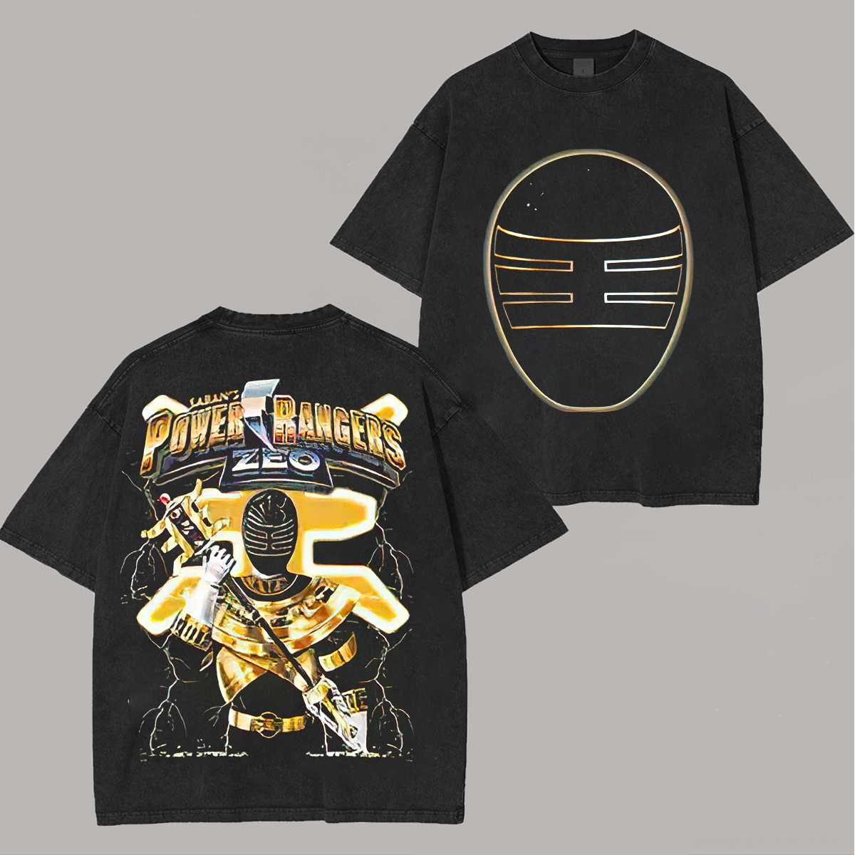 Power Rangers Printed Unisex Washed T-Shirt