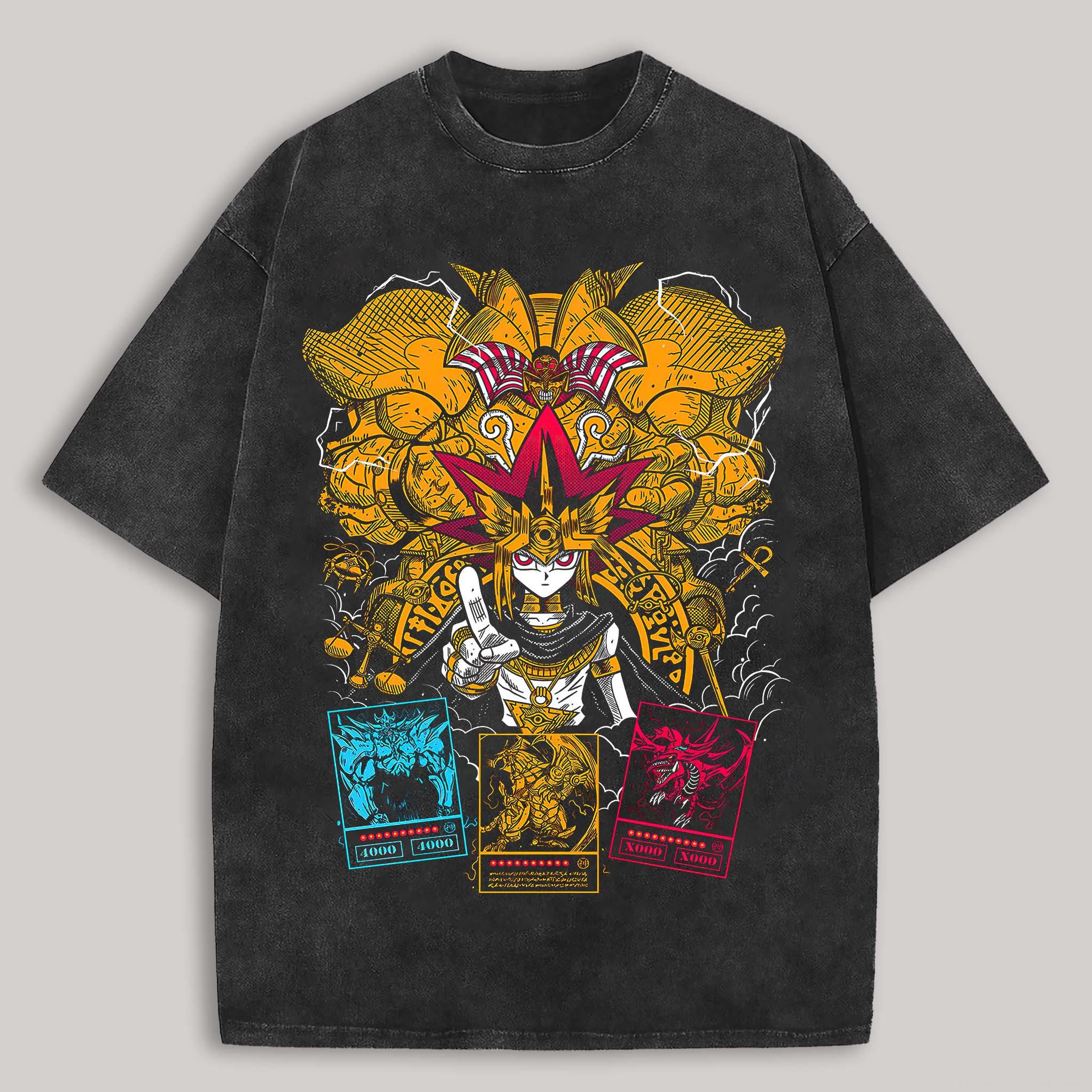 Yu-Gi-Oh! Printed Unisex Washed T-Shirt