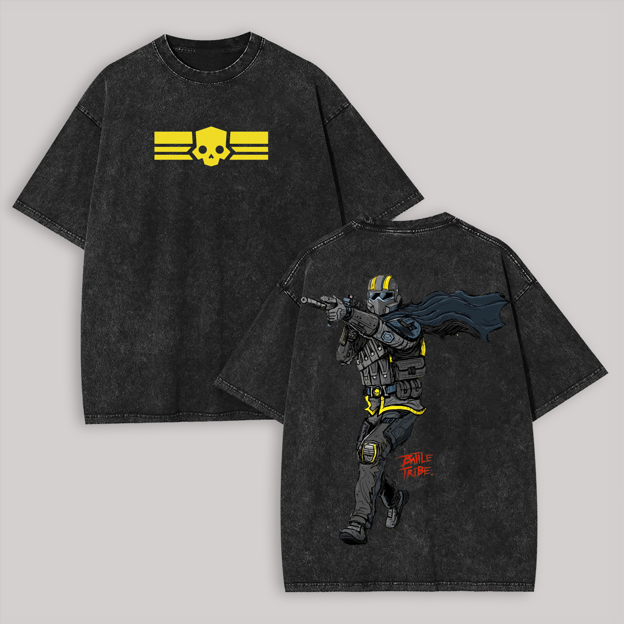Helldivers Printed Unisex Washed T-Shirt