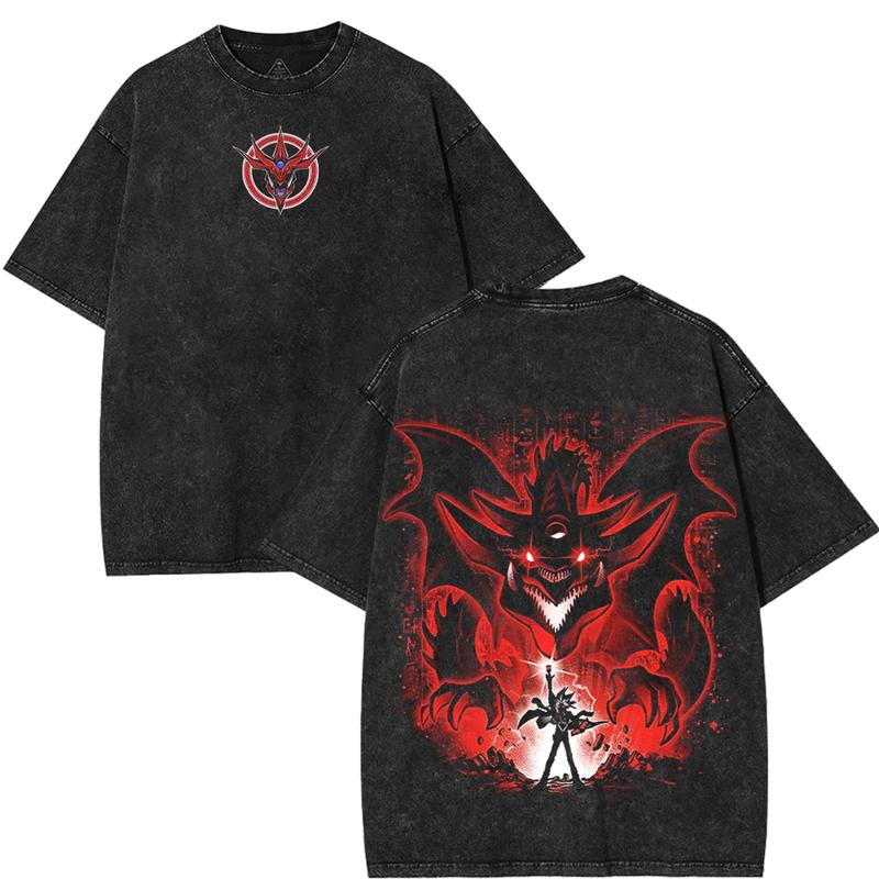Yu-Gi-Oh! Sky Dragon Printed Unisex Washed T-Shirt