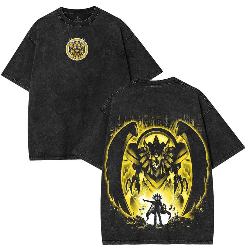 Yu-Gi-Oh! The Winged Dragon of Ra Printed Unisex Washed T-Shirt