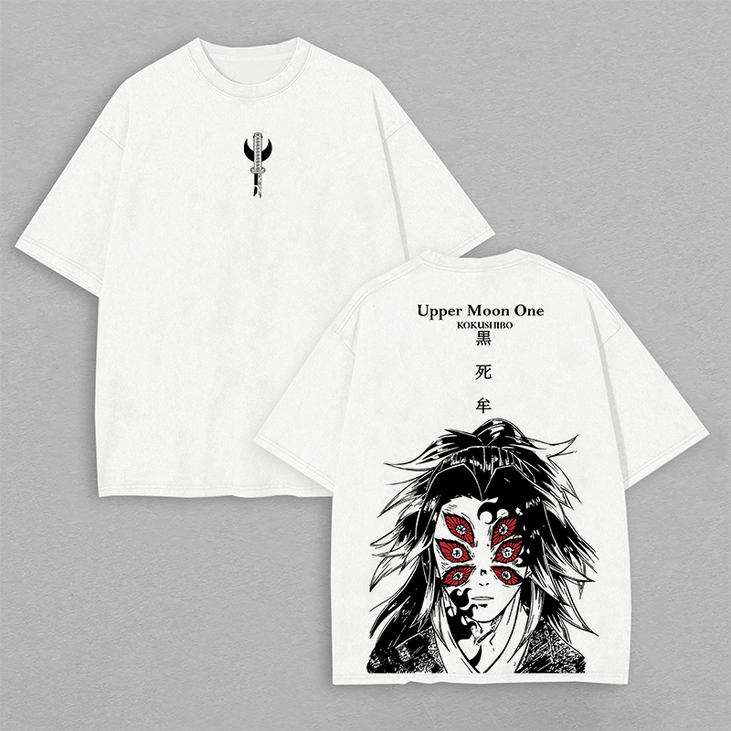 Demon Slayer Kokushibo Printed Unisex Oversized T-shirt