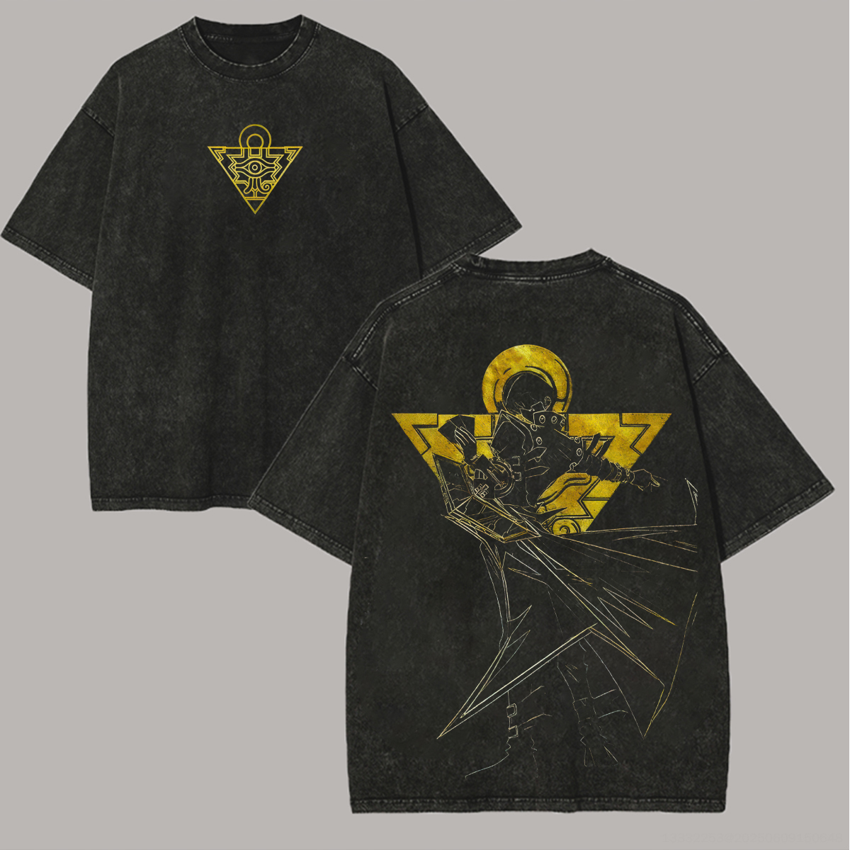 Dark Magician Yu-Gi-Oh! Printed Unisex Washed T-Shirt