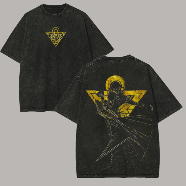 Dark Magician Yu-Gi-Oh! Printed Unisex Washed T-Shirt