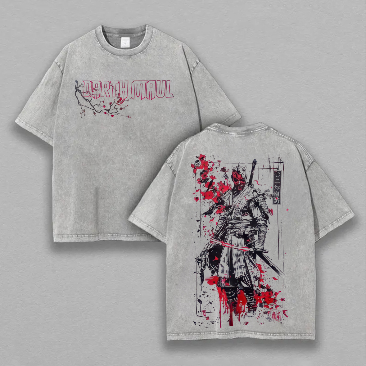 Star Wars Darth Maul Printed Unisex Washed T-Shirt