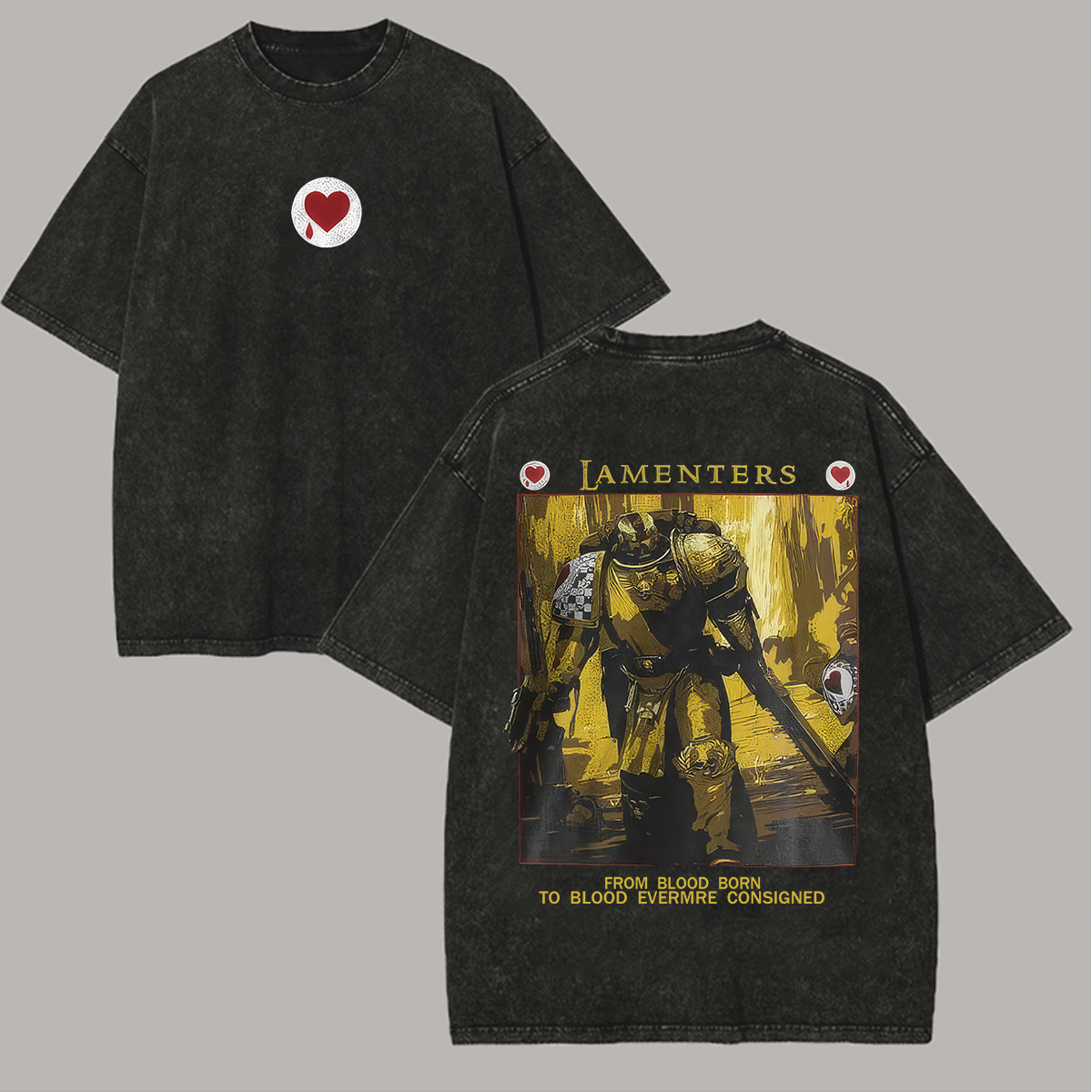 40000: Space Marine Printed Unisex Washed T-Shirt