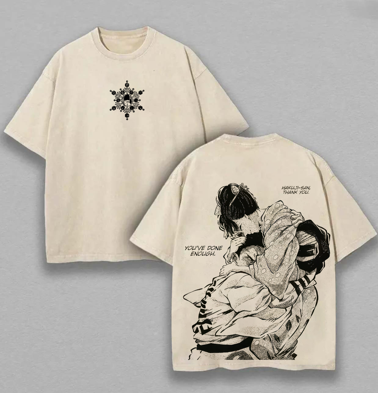 Demon Slayer Printed Unisex Washed T-Shirt