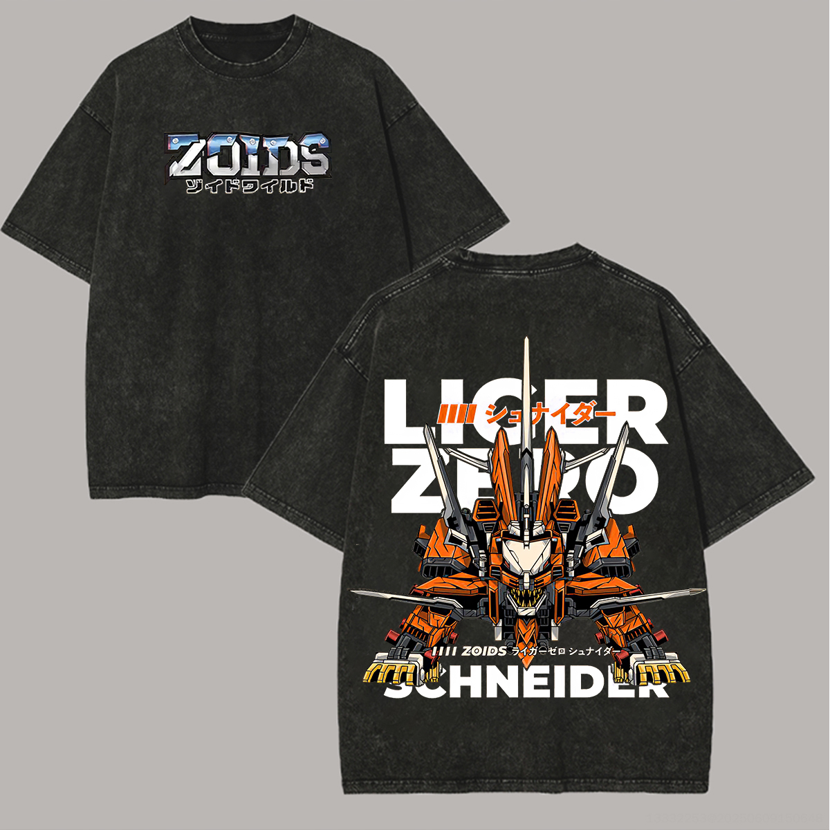 Zoids Liger Zero Schneider Printed Unisex Washed T-Shirt