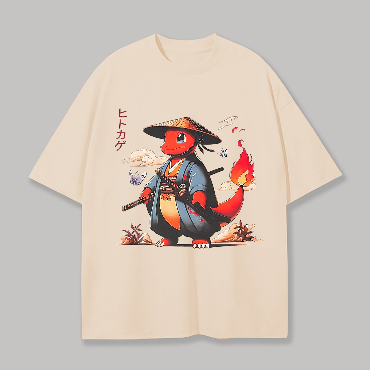 Charmander Printed Unisex Oversized T-shirt