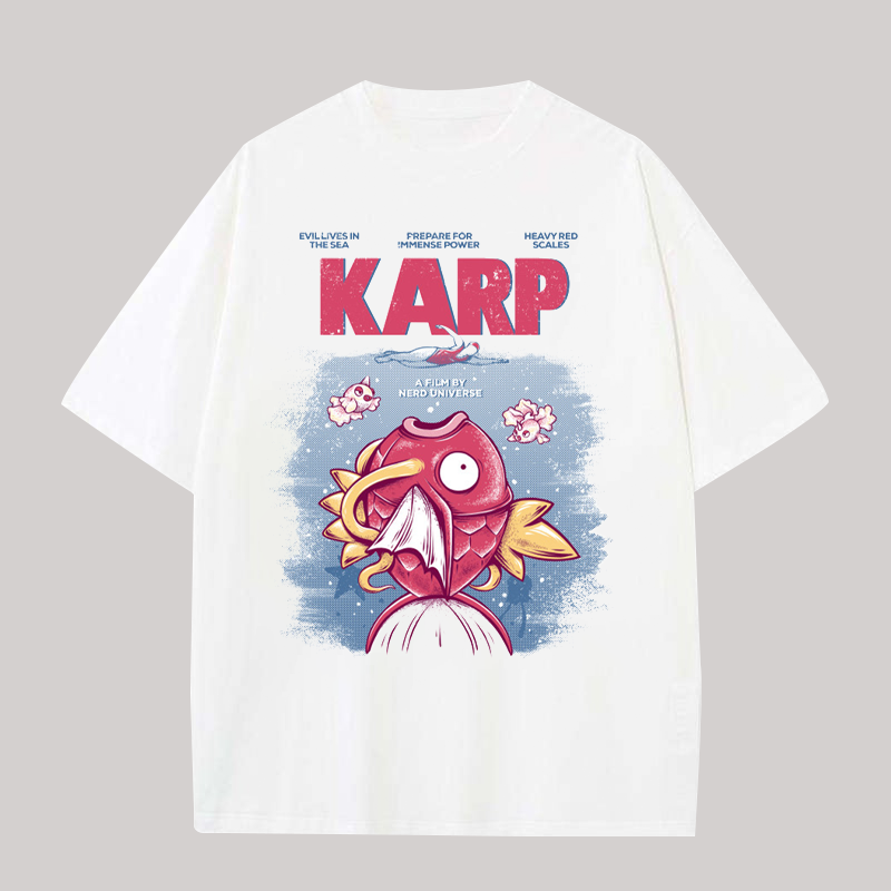 Pokémon Magikarp Printed Oversized Unisex T-shirts Image - 1