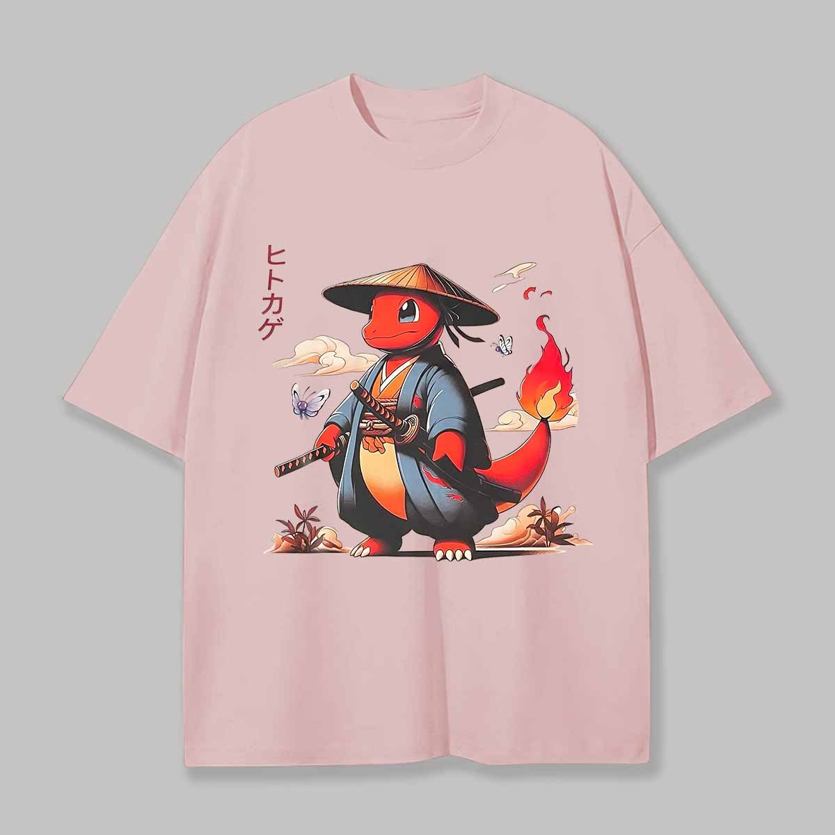 Charmander Printed Unisex Oversized T-shirt Image - 2