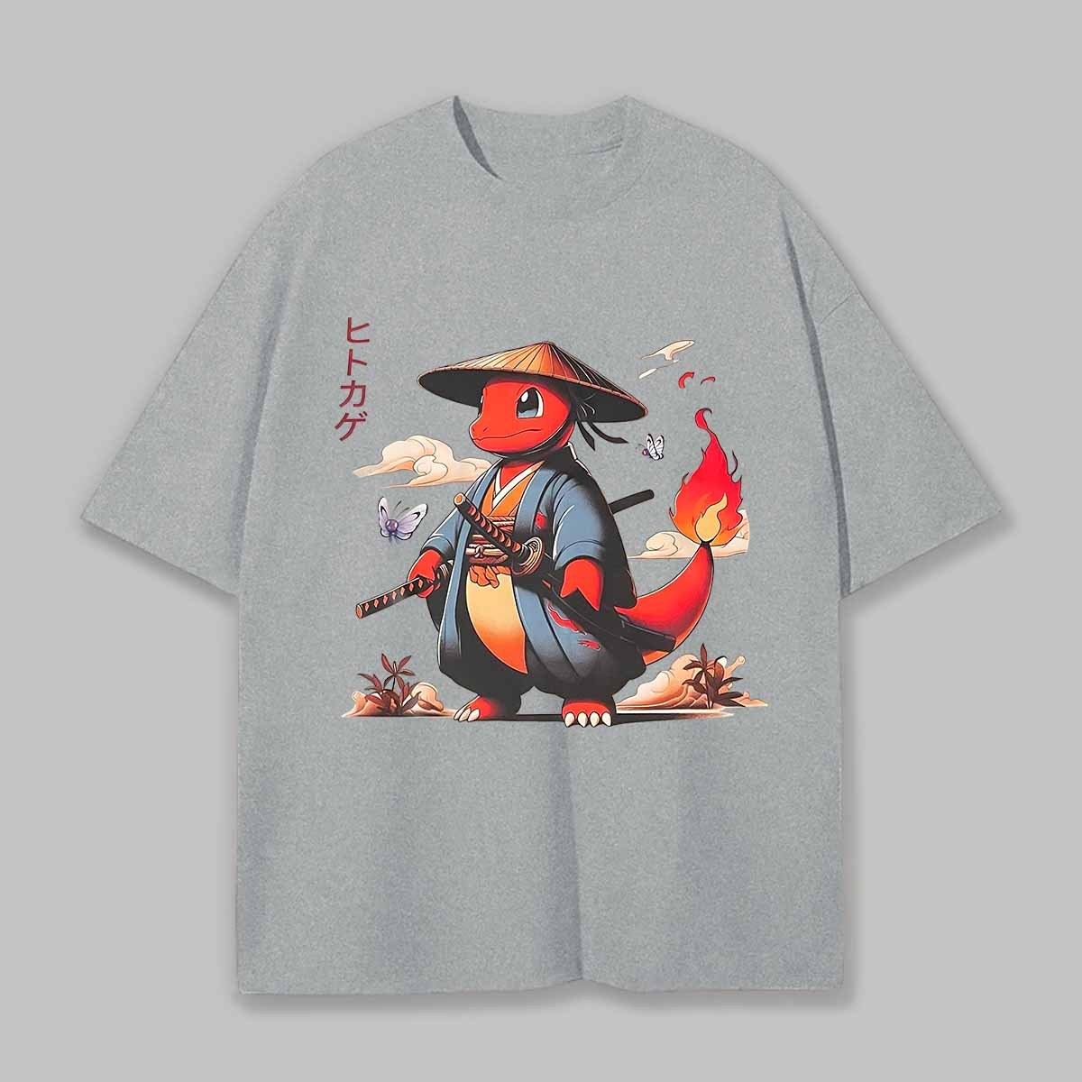 Charmander Printed Unisex Oversized T-shirt Image - 3