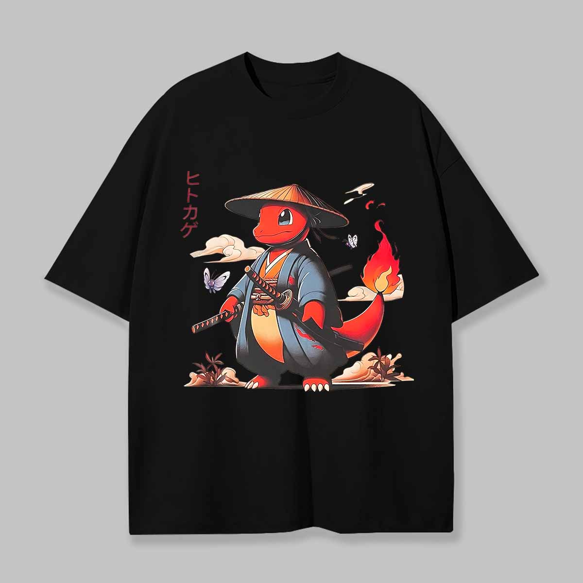 Charmander Printed Unisex Oversized T-shirt Image - 7