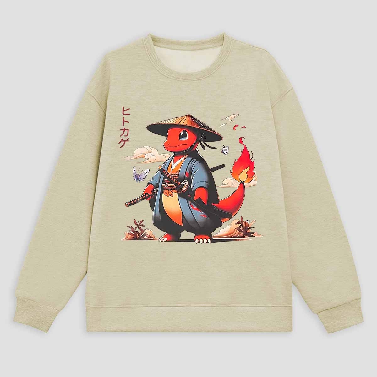  Charmander Printed Fleece-lined Unisex Sweatshirt Image - 1