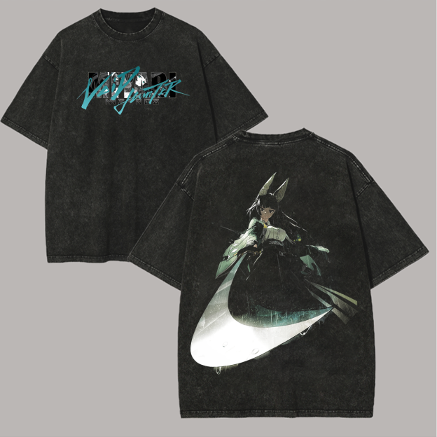 Arknights Flametail Printed Unisex Washed T-Shirt