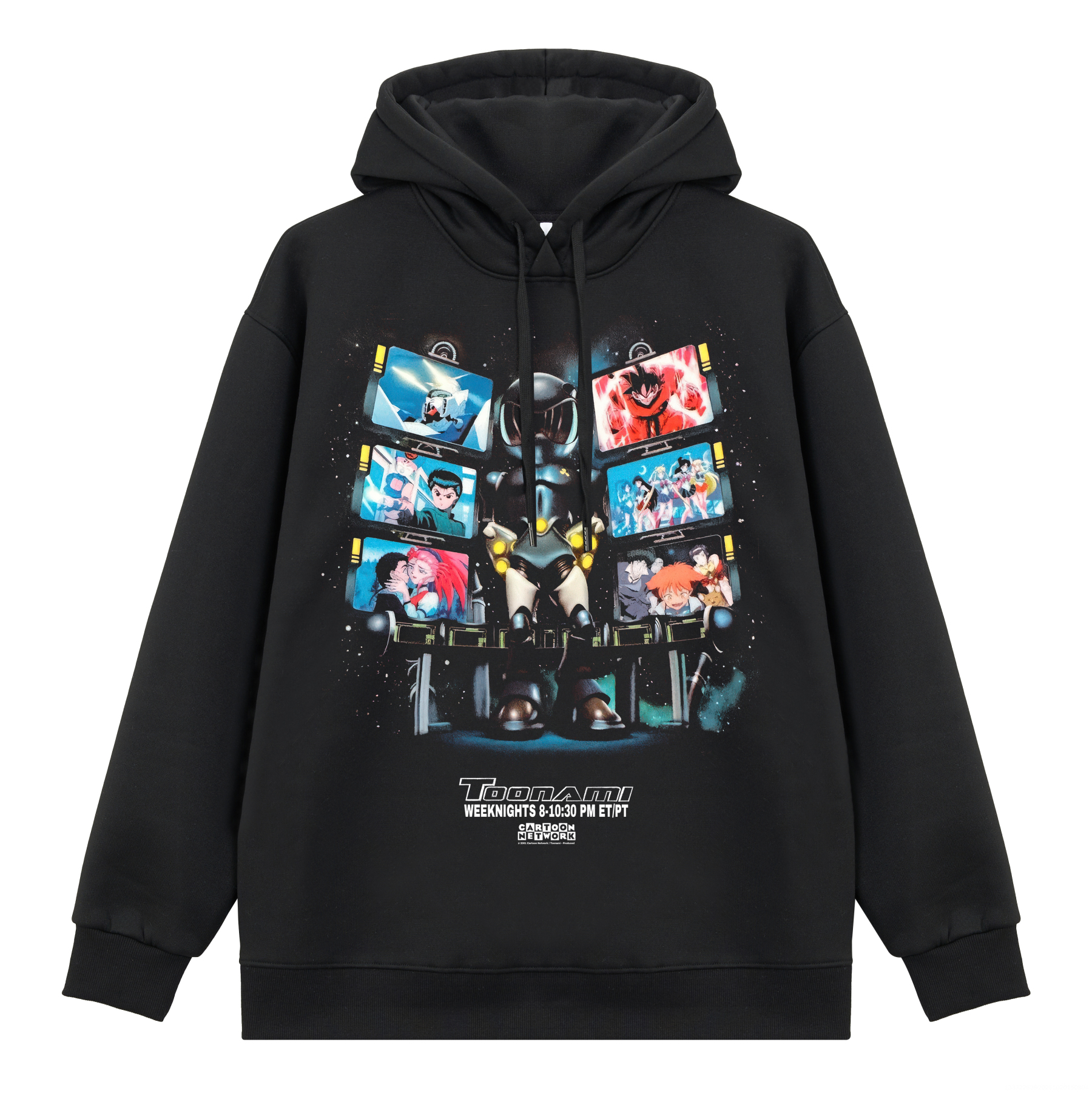 Toonami Weeknights Printed Fleece-lined Unisex Pocketless Hoodie