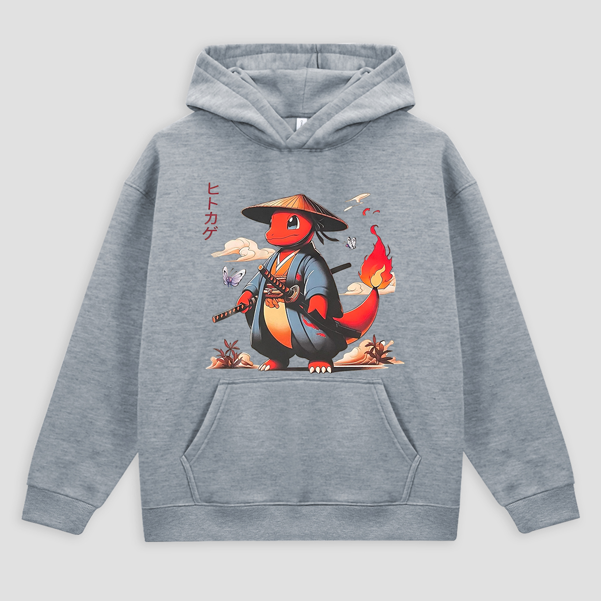  Charmander Printed Fleece-lined Unisex Hoodie Image - 3