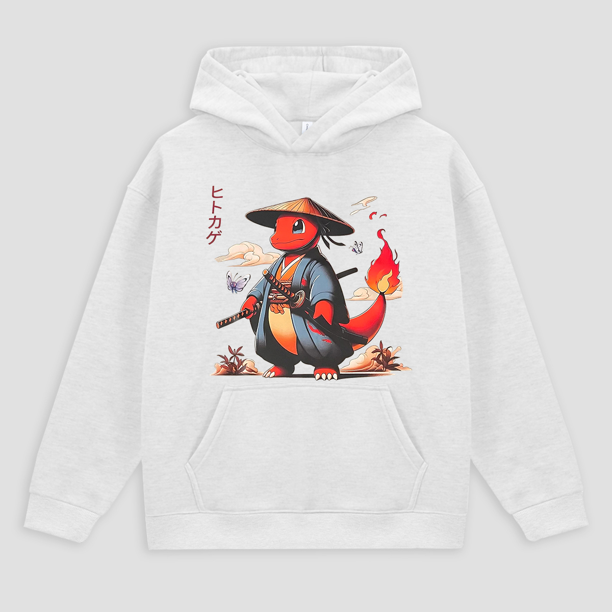  Charmander Printed Fleece-lined Unisex Hoodie Image - 6