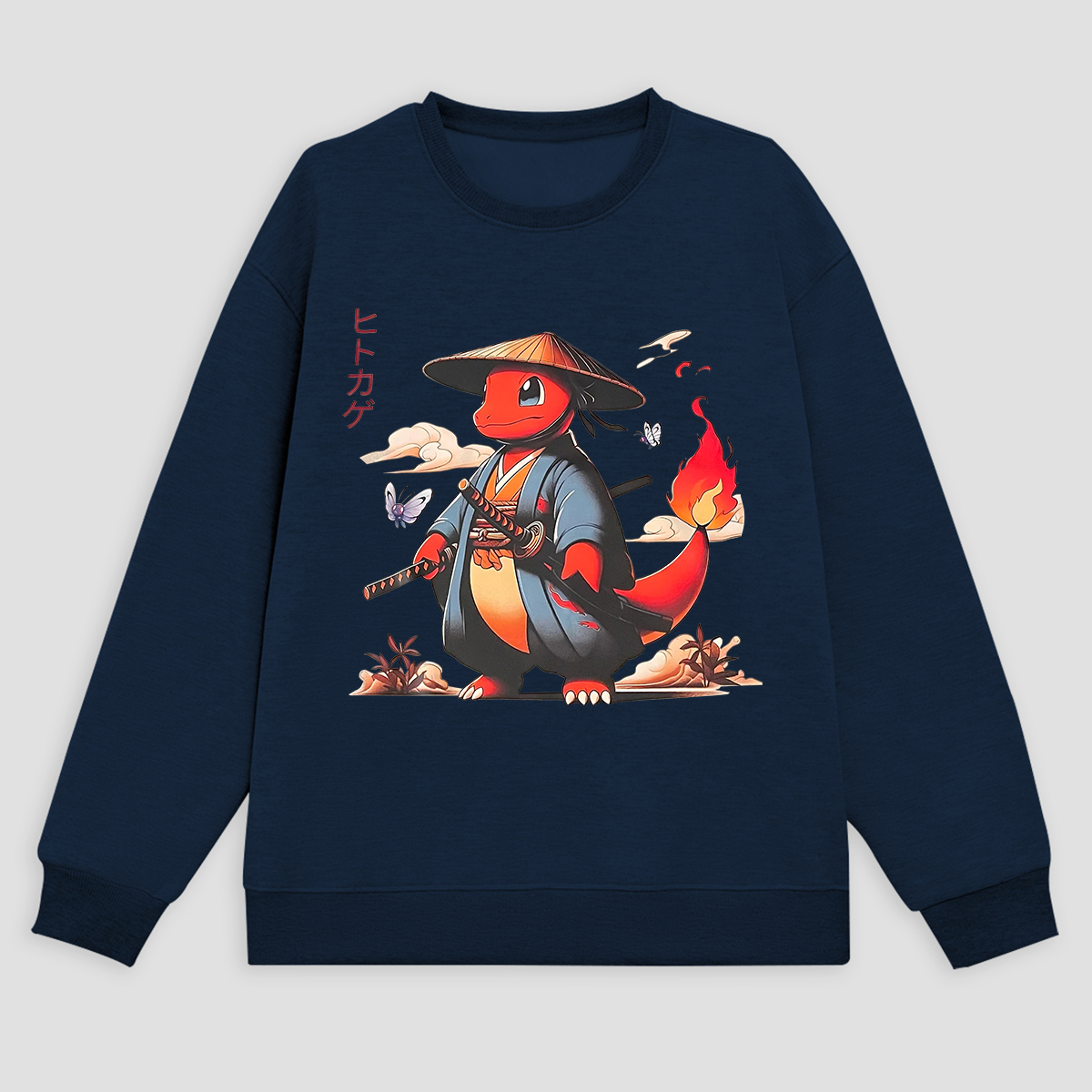  Charmander Printed Fleece-lined Unisex Sweatshirt Image - 5