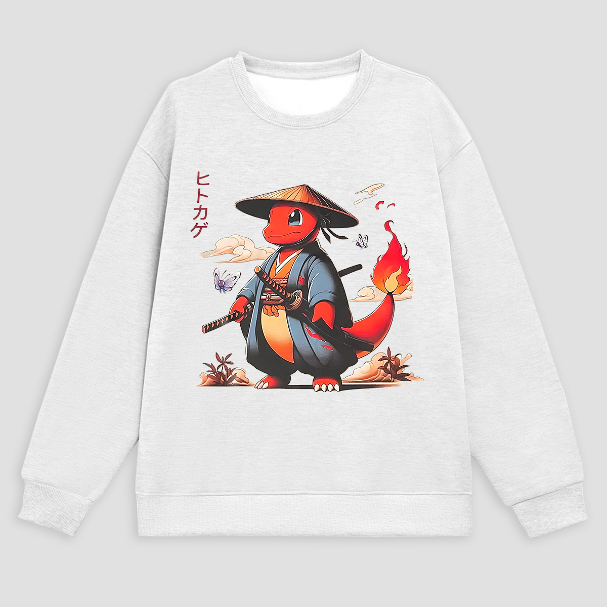  Charmander Printed Fleece-lined Unisex Sweatshirt Image - 6