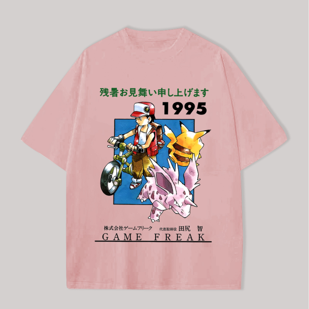 Game Freak Printed Oversized Unisex T-shirts Image - 10