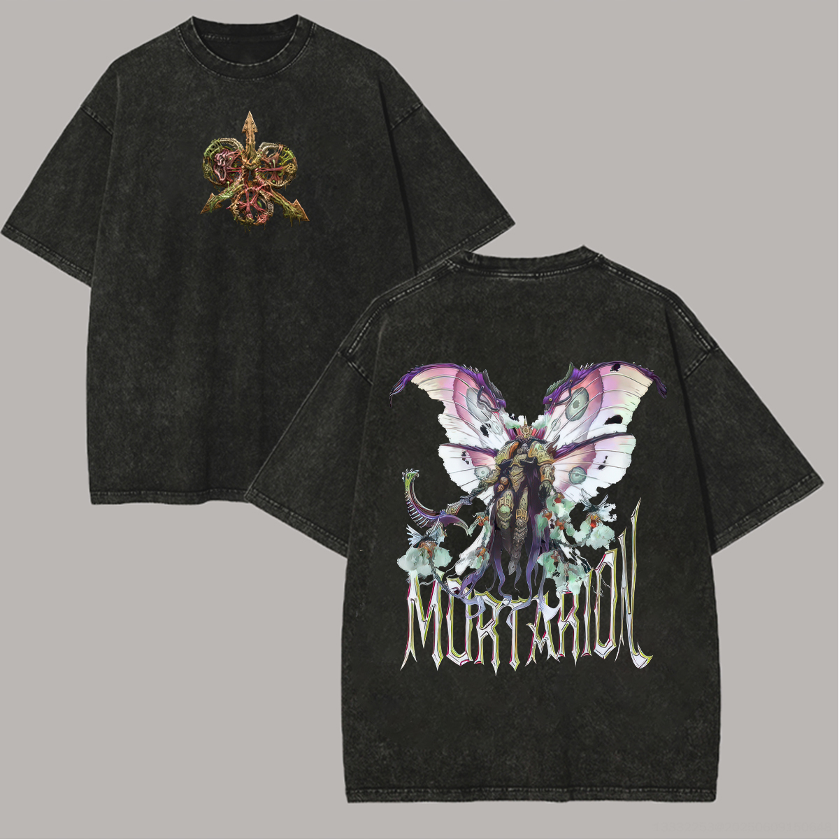 40K Mortarion Printed Unisex Washed T-Shirt