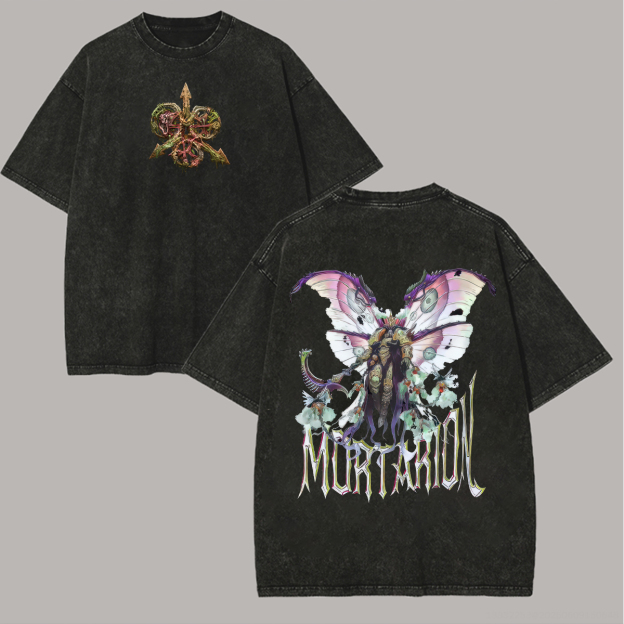 40K Mortarion Printed Unisex Washed T-Shirt
