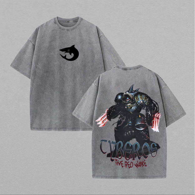 40k Tyberos Printed Unisex Washed T-Shirt