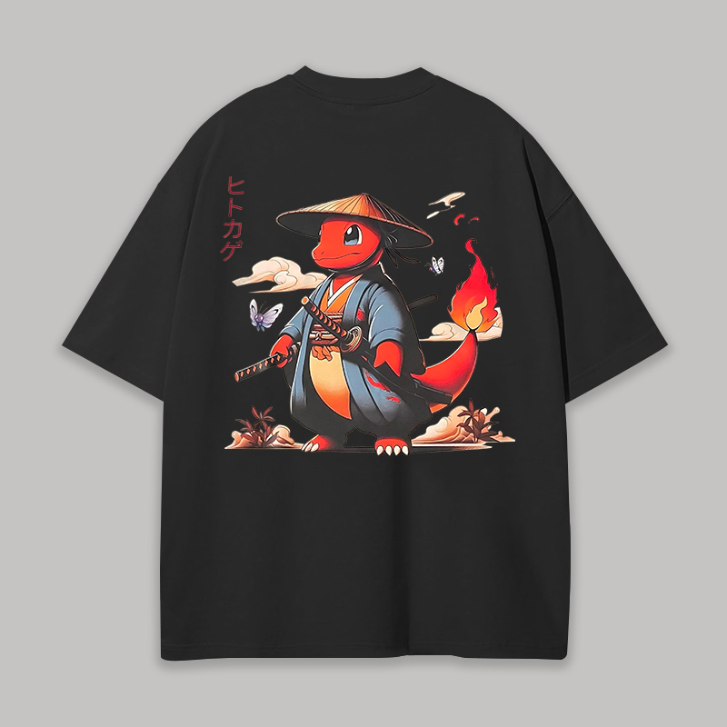  Charmander Printed Unisex Oversized T-shirt Image - 1