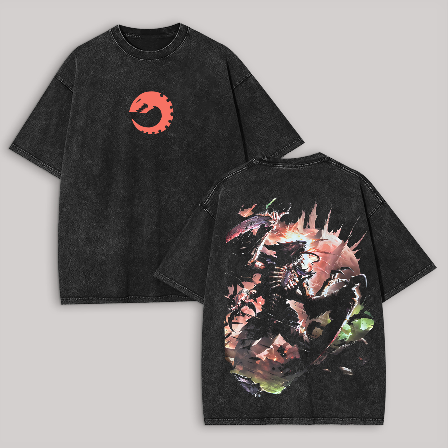 40k Tyranids Printed Unisex Washed T-Shirt