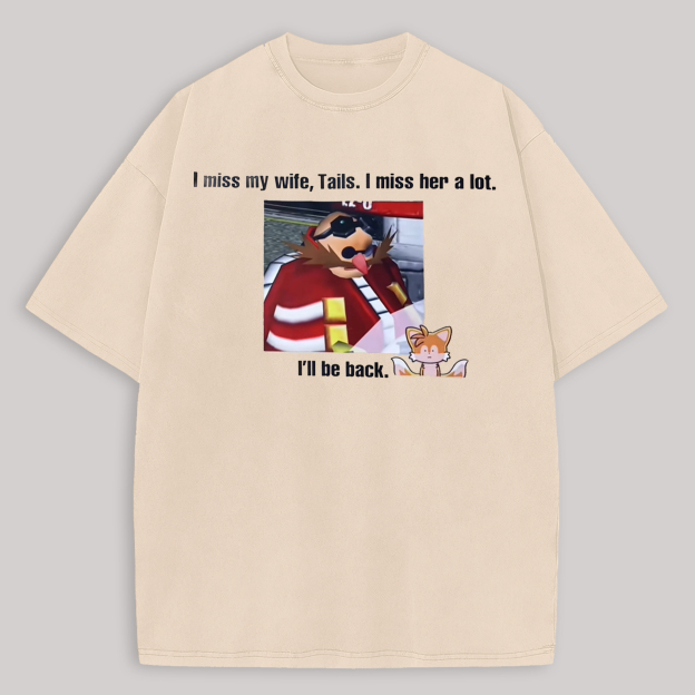  Dr. Eggman Printed Oversized Unisex T-shirt Image - 1