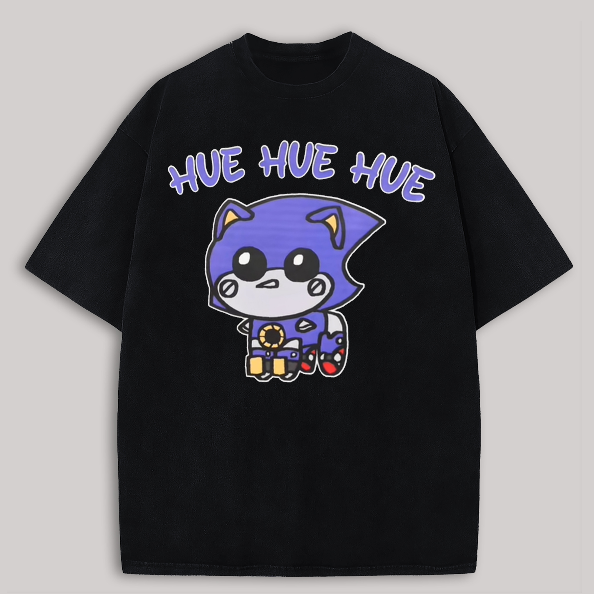  Metal Sonic Printed Oversized Unisex T-shirt Image - 1