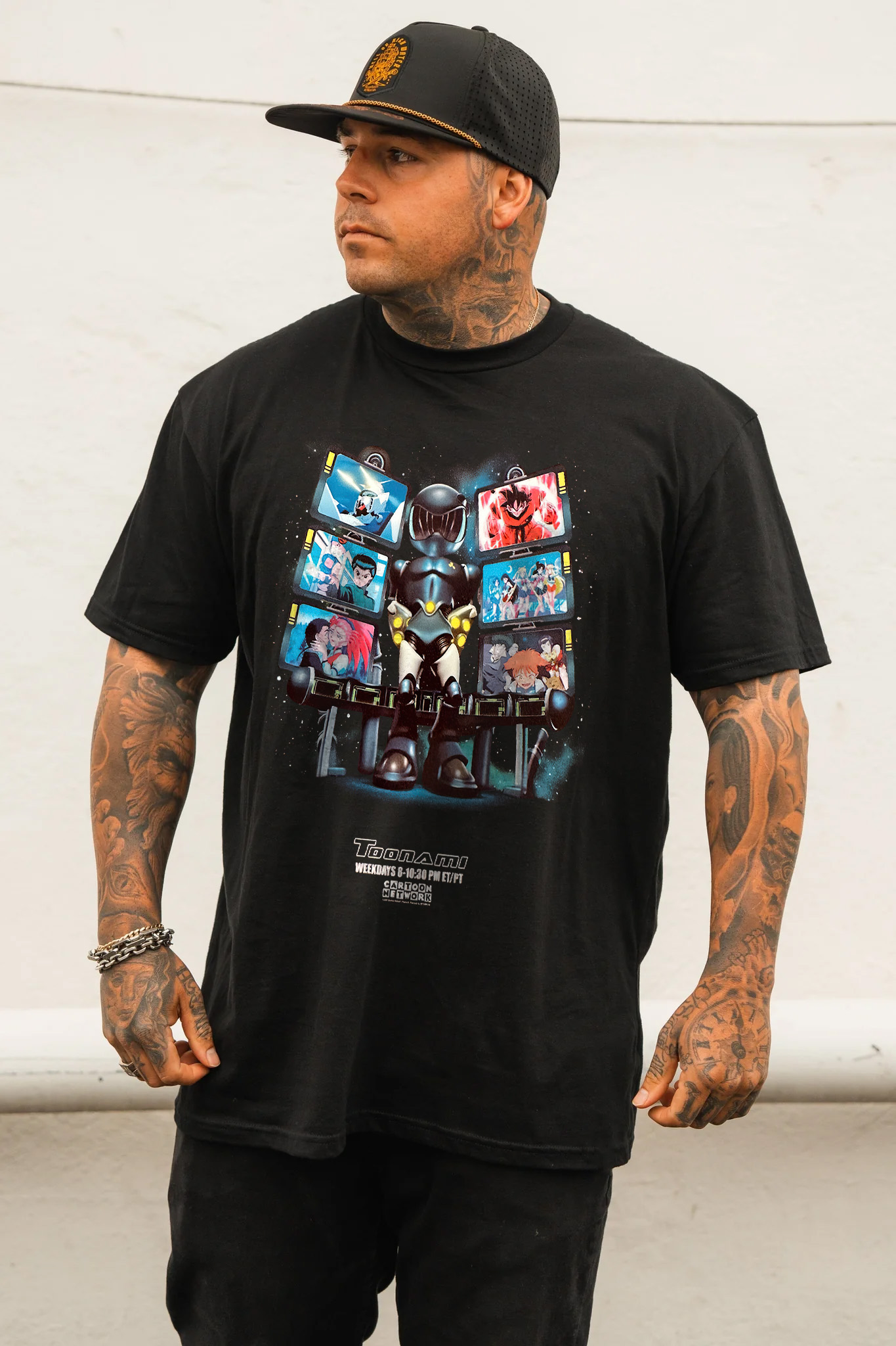 Toonami Classic Anime Printed Oversized Unisex T-shirt Image - 2