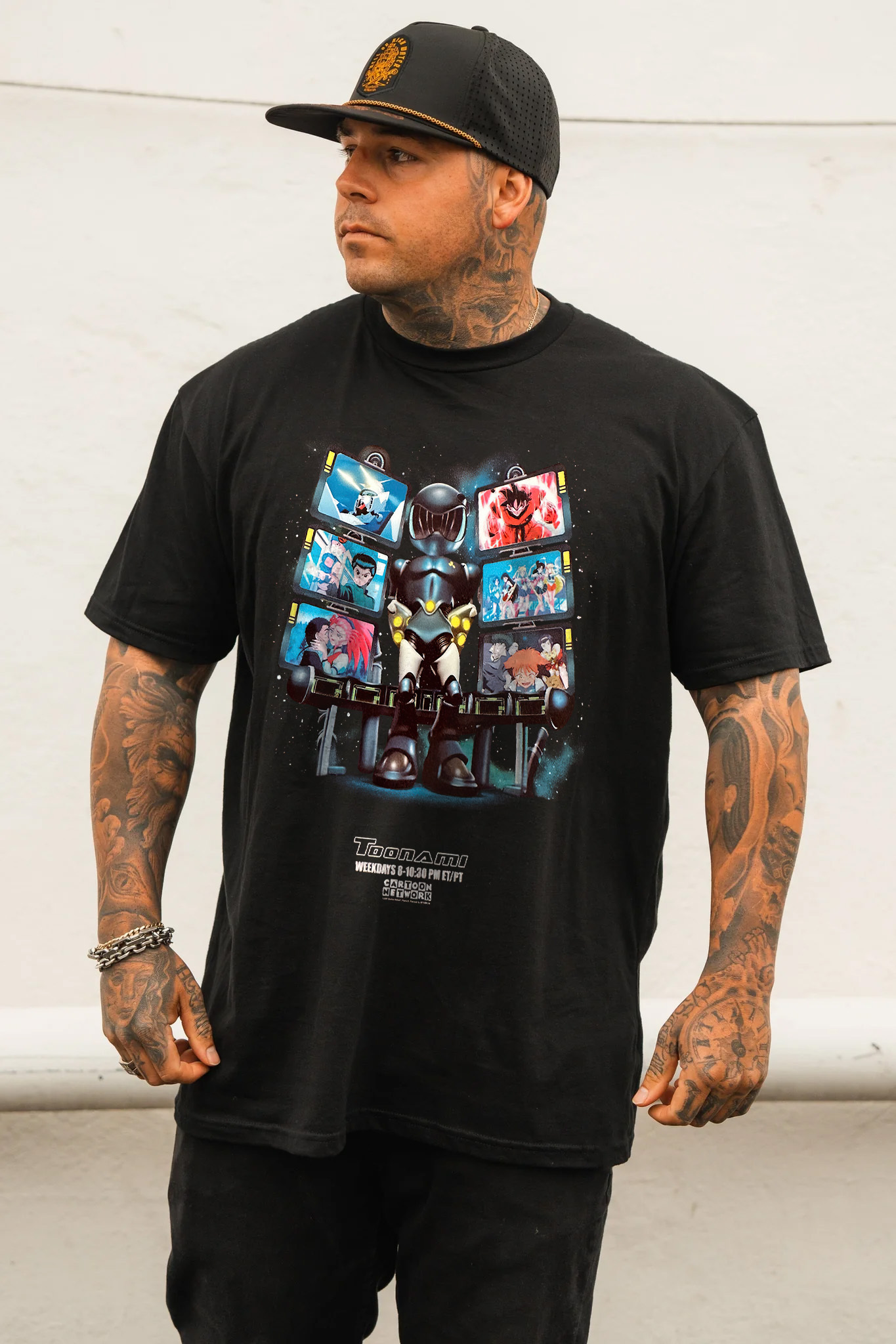 Toonami Classic Anime Printed Oversized Unisex T-shirt Image - 2