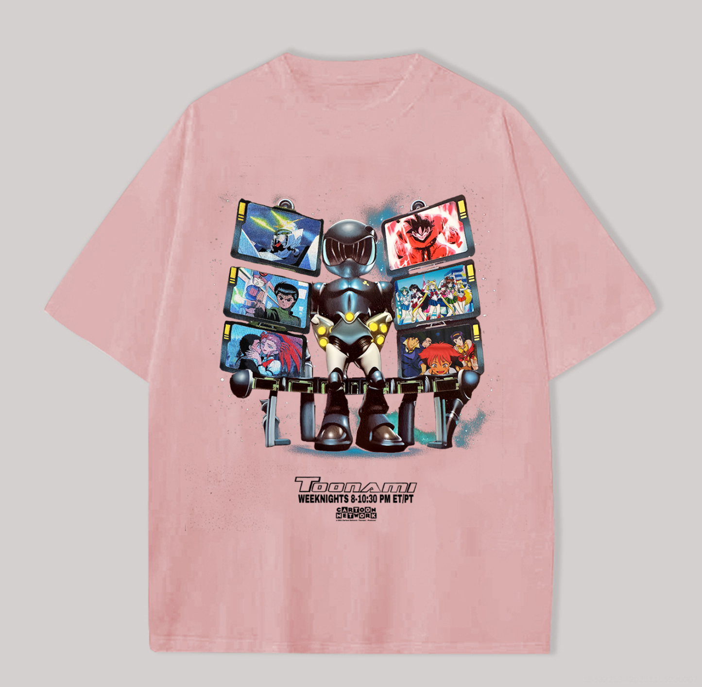 Toonami Classic Anime Printed Oversized Unisex T-shirt Image - 8