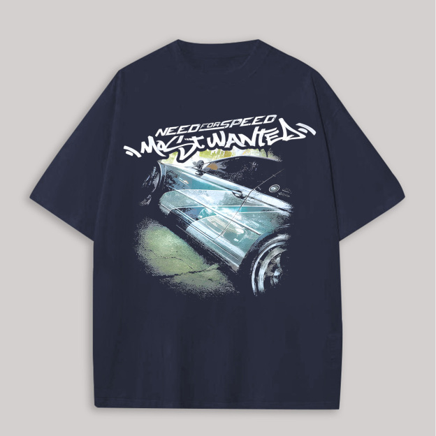 Need for Speed: Most Wanted Printed Oversized Unisex T-shirts Image - 4