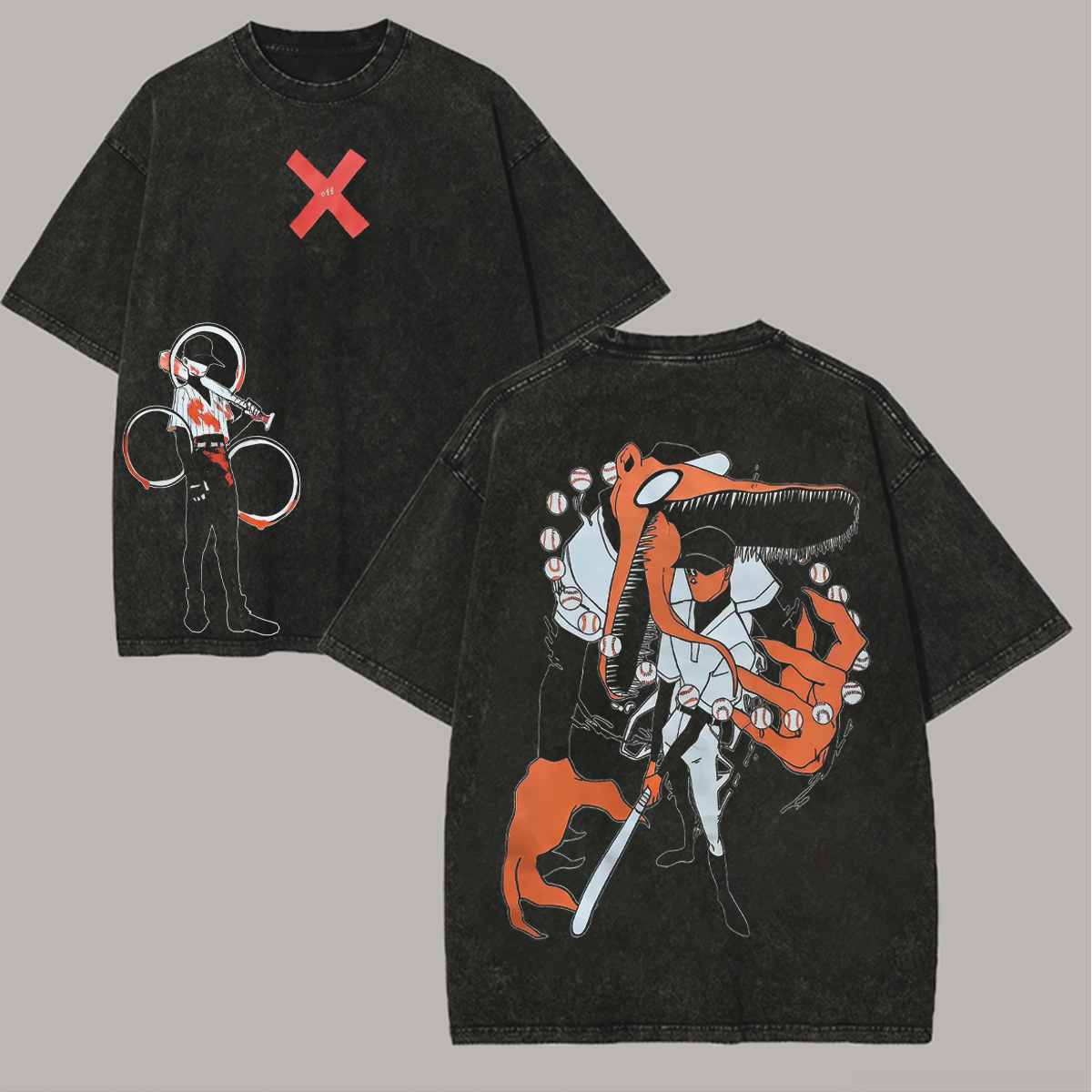 off mortis ghost Printed Unisex Washed T-Shirt