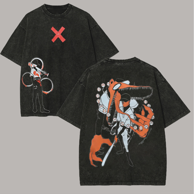 off mortis ghost Printed Unisex Washed T-Shirt